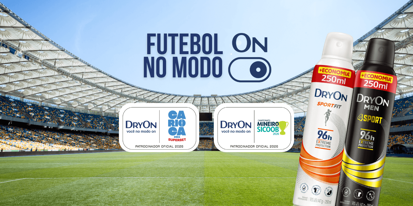 Futebol no Modo ON - DryOn Patrocinador Oficial do Campeonato Carioca e Mineiro 2026