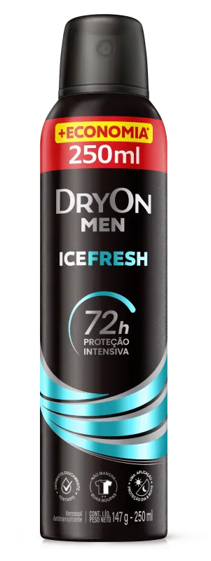 Desodorante Aerossol Dryon Ice Fresh Proteção Intensiva 250ml