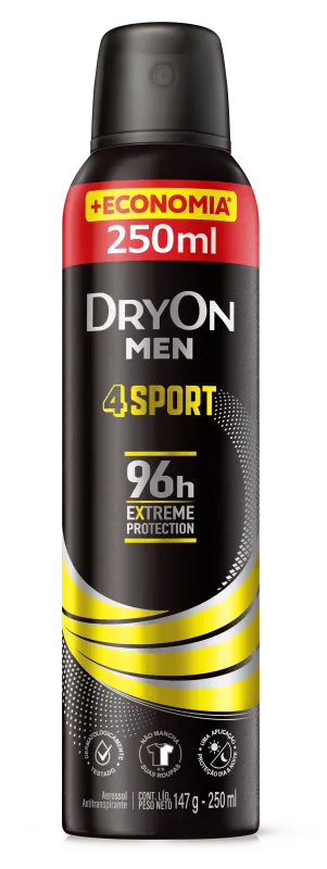 Desodorante Aerossol Dryon Men 4Sport 250ml