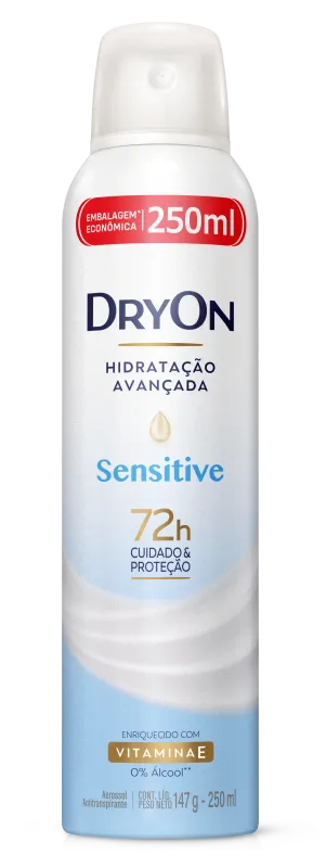 Desodorante Aerossol Dryon Sensitive Hidratação Avançada 250ml