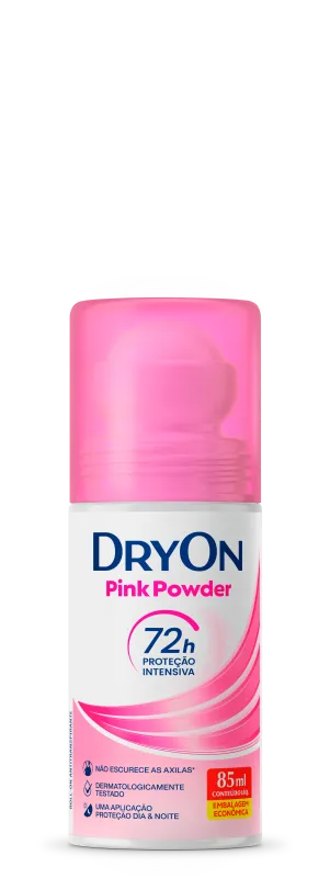 Desodorante Roll-On Dryon Pink Powder Proteção Intensiva 85ml
