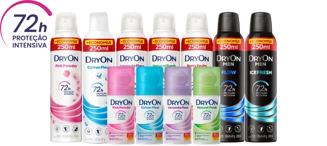Desodorantes DryOn Proteção Intensiva